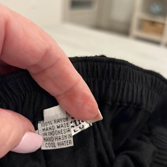 Baik Baik Honolulu Black Strapless Summer LBD Short Pull-On Sundress SZ S/M - Picture 6 of 10